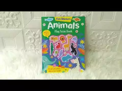 Felt Stickers Animals Play Scene Book