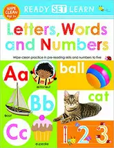 Ready Set Learn Workbooks: Letters, Words And Numbers